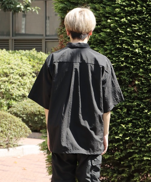 THOUSAND MILE(サウザンドマイル)の「THOUSAND MILE/サウザンドマイル BAGGY FIT H/S SHIRTS シャツ(シャツ/ブラウス・メンズ・ダークベージュ/セージグリーン/ブラック・XL/L/M)」の7枚目の写真
