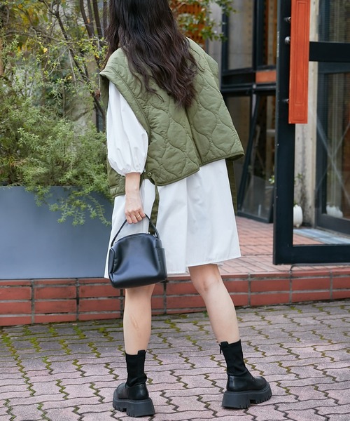 CIAOPANIC TYPY（チャオパニックティピー）の「【WEB限定】マルチウェイギャザーチュニック（その他トップス・レディース・ブラック/ホワイト・ONE SIZE）」の5枚目の写真