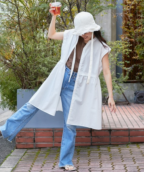 CIAOPANIC TYPY（チャオパニックティピー）の「【WEB限定】マルチウェイギャザーチュニック（その他トップス・レディース・ブラック/ホワイト・ONE SIZE）」の13枚目の写真