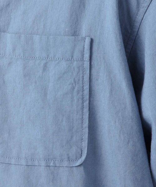 BAYFLOW（ベイフロー）の「ノルマンディーリネンオープンカラーシャツ（シャツ/ブラウス・メンズ・ライトブルー/チャコール/オフホワイト/ネイビー・SMALL/MEDIUM/LARGE）」の21枚目の写真