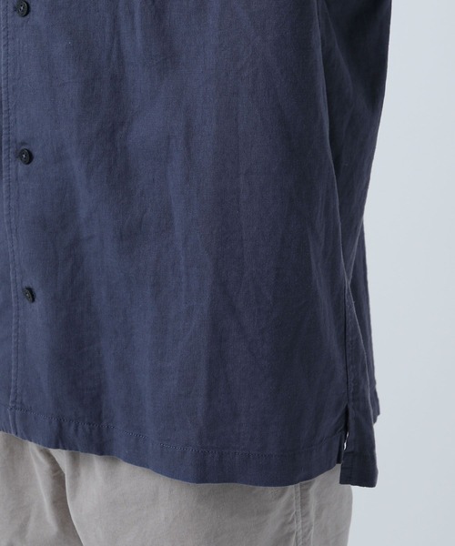 BAYFLOW（ベイフロー）の「ノルマンディーリネンオープンカラーシャツ（シャツ/ブラウス・メンズ・ライトブルー/チャコール/オフホワイト/ネイビー・SMALL/MEDIUM/LARGE）」の19枚目の写真