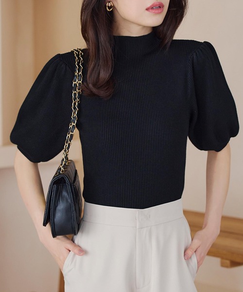 モックネック 肉厚 ウール ひつじ 風景 レディース ニットセーター S528b モックネック 肉厚 ウール ひつじ 風景 レディース ニットセーター S528b