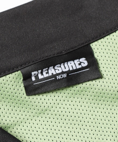 PLEASURES（プレジャー）の「PLEASURES/プレジャーズ BENDED COACH JACKET コーチジャケット ブランドロゴ グラフィック（ブルゾン・メンズ・ブラック・L/XL）」の8枚目の写真