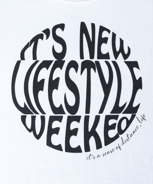 HER CLOSET(ハークローゼット)の「【shemoshelly】WEB限定サークルプリントTシャツ(Tシャツ/カットソー・レディース・ホワイト系その他/オフホワイト/ブラック・S/M/L)」の13枚目の写真