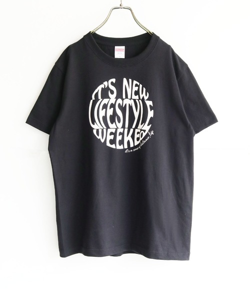 HER CLOSET(ハークローゼット)の「【shemoshelly】WEB限定サークルプリントTシャツ(Tシャツ/カットソー・レディース・ホワイト系その他/オフホワイト/ブラック・S/M/L)」の10枚目の写真