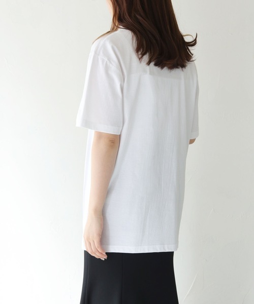 HER CLOSET(ハークローゼット)の「【shemoshelly】WEB限定サークルプリントTシャツ(Tシャツ/カットソー・レディース・ホワイト系その他/オフホワイト/ブラック・S/M/L)」の15枚目の写真