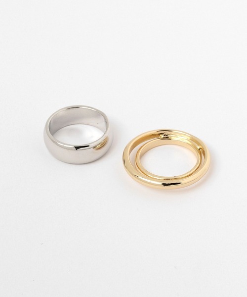 LEPSIM（レプシィム）の「レイヤードMIXリング　196691（リング・レディース・ゴールド系その他3/ゴールド系その他/ゴールド系その他2・ONE SIZE）」の11枚目の写真