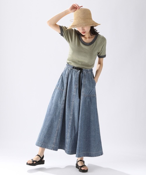 niko and...（ニコアンド）の「【Robert P. Miller(ロバート・ピー・ミラー)】カップクロッププルオーバー（Tシャツ/カットソー・レディース・ブルー/イエロー/ブラウン・MEDIUM/LARGE）」の4枚目の写真