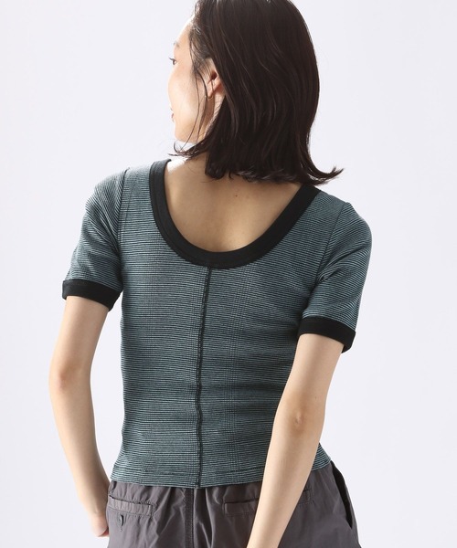 niko and...（ニコアンド）の「【Robert P. Miller(ロバート・ピー・ミラー)】カップクロッププルオーバー（Tシャツ/カットソー・レディース・ブルー/イエロー/ブラウン・MEDIUM/LARGE）」の6枚目の写真