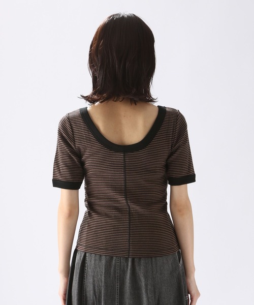 niko and...（ニコアンド）の「【Robert P. Miller(ロバート・ピー・ミラー)】カップクロッププルオーバー（Tシャツ/カットソー・レディース・ブルー/イエロー/ブラウン・MEDIUM/LARGE）」の17枚目の写真