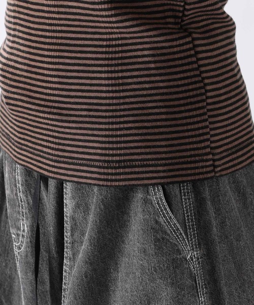 niko and...（ニコアンド）の「【Robert P. Miller(ロバート・ピー・ミラー)】カップクロッププルオーバー（Tシャツ/カットソー・レディース・ブルー/イエロー/ブラウン・MEDIUM/LARGE）」の7枚目の写真