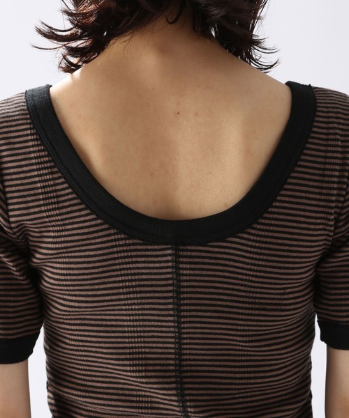 niko and...（ニコアンド）の「【Robert P. Miller(ロバート・ピー・ミラー)】カップクロッププルオーバー（Tシャツ/カットソー・レディース・ブルー/イエロー/ブラウン・MEDIUM/LARGE）」の9枚目の写真