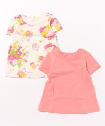 HAKKA BABY（ハッカベビー）の「[ベビー]オーシャンフラワープリントTシャツセット（Tシャツ/カットソー・キッズ）」