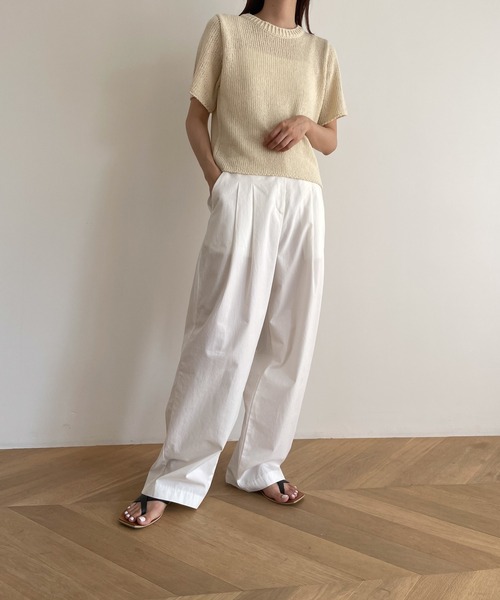 CANAL JEAN El mar(エルマール)リネンレーヨンニットアンサンブル CANAL JEAN（キャナルジーン）の「El mar(エルマール) リネン