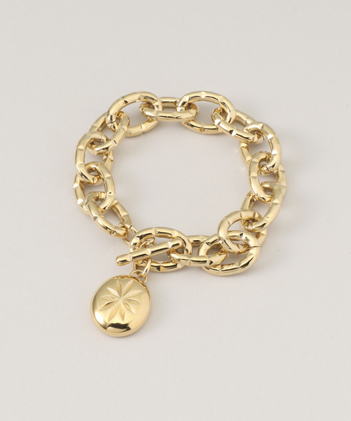 SLOBE IENA(スローブイエナ)の「【LOUISE DAMAS】モチーフフトチェーンブレスレット(ブレスレット・レディース・ゴールド・FREE)」の4枚目の写真