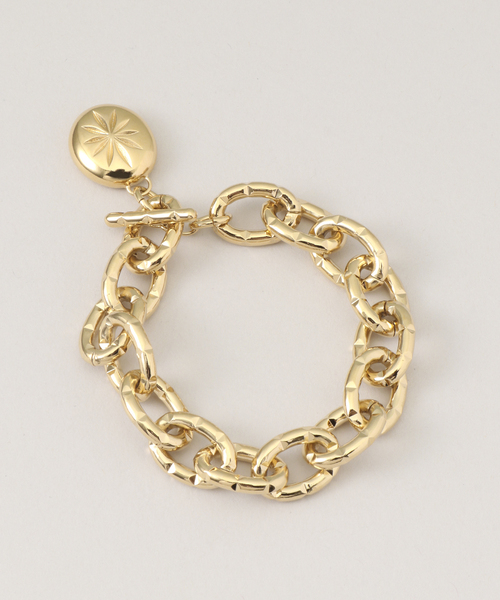 SLOBE IENA(スローブイエナ)の「【LOUISE DAMAS】モチーフフトチェーンブレスレット(ブレスレット・レディース・ゴールド・FREE)」の5枚目の写真