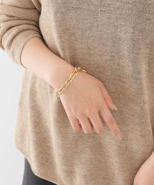 SLOBE IENA(スローブイエナ)の「【LOUISE DAMAS】モチーフフトチェーンブレスレット(ブレスレット・レディース・ゴールド・FREE)」の10枚目の写真