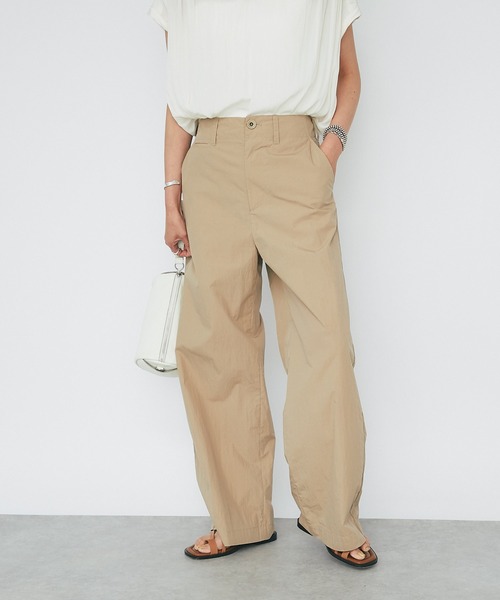 RIVE DROITE（リヴドロワ）の「シンチバック付ワイドパンツ（その他パンツ・レディース・ブラック/ベージュ・38/36）」の15枚目の写真