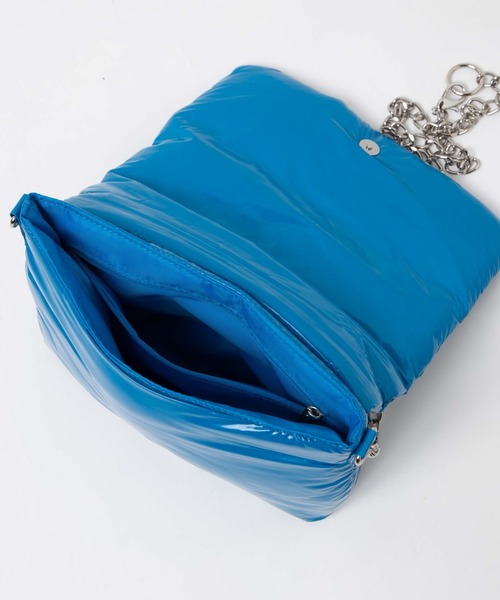 WEGO（ウィゴー）の「WEGO/パデッドミニチェーンショルダー（ショルダーバッグ・レディース・ブラック/シルバー/ブルー・FREE）」の17枚目の写真