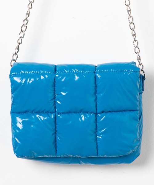 WEGO（ウィゴー）の「WEGO/パデッドミニチェーンショルダー（ショルダーバッグ・レディース・ブラック/シルバー/ブルー・FREE）」の13枚目の写真