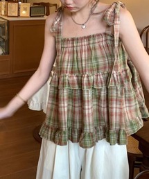 Chick | チェックショルダーリボンキャミソール(キャミソール)