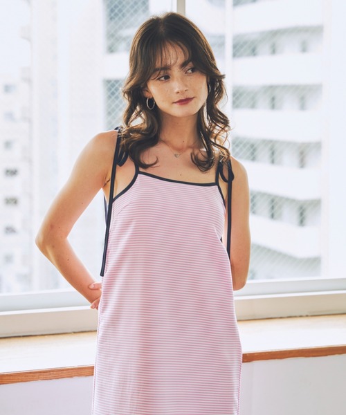 アトリエgg★2025ハーバーキャミソール19ハーフ①★ワンピースボーダー アトリエgg☆2025ハーバーキャミソール19ハーフ①☆ワンピース