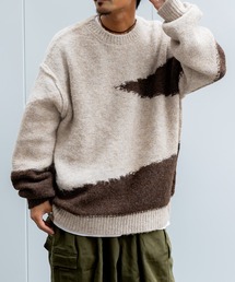 Java | 《Javaジャバコラボ》ヴィンテージライク　アウトリンキング インターシャ編みプルオーバー(ニット/セーター)