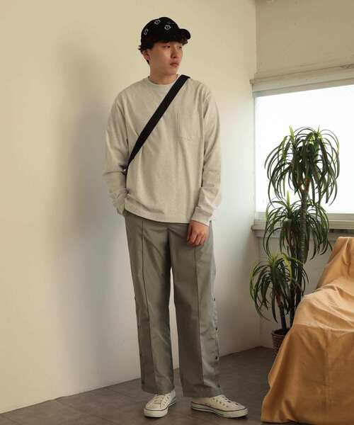 SENSE OF PLACE by URBAN RESEARCH（センスオブプレイスバイアーバンリサーチ）の「『セットアップ対応』サイドライントラックパンツ（その他パンツ・メンズ・ミント/ブラック・MEDIUM/LARGE）」の15枚目の写真