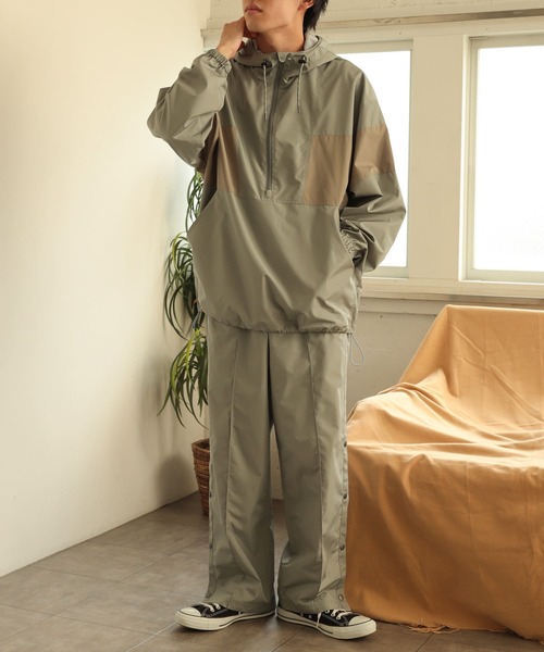 SENSE OF PLACE by URBAN RESEARCH（センスオブプレイスバイアーバンリサーチ）の「『セットアップ対応』サイドライントラックパンツ（その他パンツ・メンズ・ミント/ブラック・MEDIUM/LARGE）」の18枚目の写真