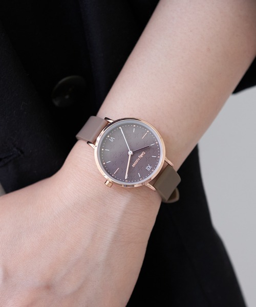 Daily russet（デイリー ラシット）の「マカロンカラー ラバーウォッチ（アナログ腕時計・レディース・ブラウン/ピンク/グリーン/ベージュ・FREE）」の6枚目の写真