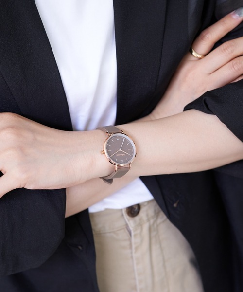 Daily russet（デイリー ラシット）の「マカロンカラー ラバーウォッチ（アナログ腕時計・レディース・ブラウン/ピンク/グリーン/ベージュ・FREE）」の7枚目の写真