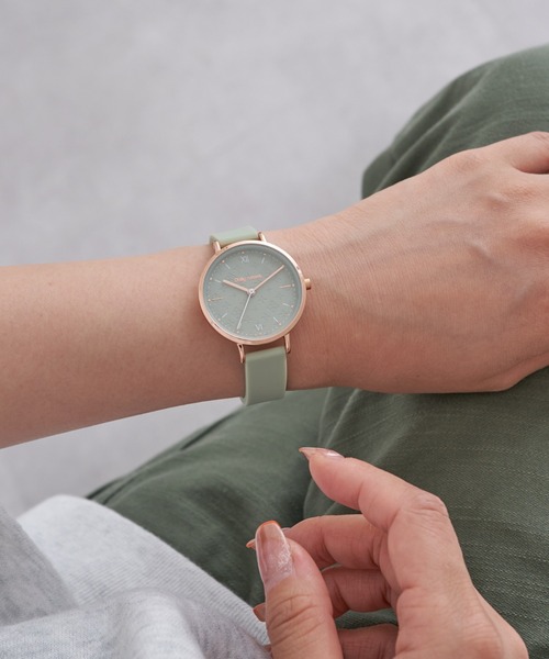 Daily russet（デイリー ラシット）の「マカロンカラー ラバーウォッチ（アナログ腕時計・レディース・ブラウン/ピンク/グリーン/ベージュ・FREE）」の20枚目の写真