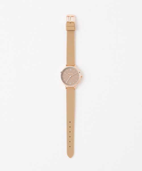 Daily russet（デイリー ラシット）の「マカロンカラー ラバーウォッチ（アナログ腕時計・レディース・ブラウン/ピンク/グリーン/ベージュ・FREE）」の17枚目の写真