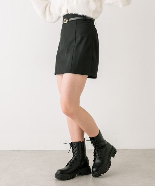 OLIVE des OLIVE（オリーブデオリーブ）の「【セットアップ対応】ベルト付きタイトミニスカート　1032010050（スカート・レディース・チャコールグレー/ブラック/ピンク・FREE）」の13枚目の写真