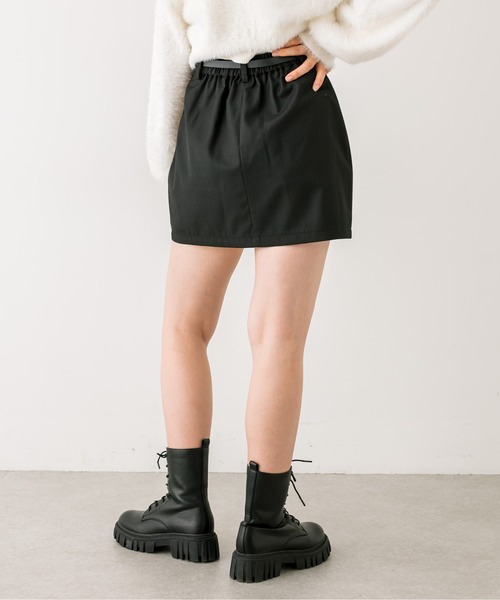 OLIVE des OLIVE（オリーブデオリーブ）の「【セットアップ対応】ベルト付きタイトミニスカート　1032010050（スカート・レディース・チャコールグレー/ブラック/ピンク・FREE）」の14枚目の写真