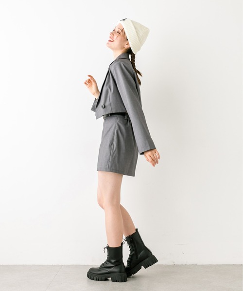 OLIVE des OLIVE（オリーブデオリーブ）の「【セットアップ対応】ベルト付きタイトミニスカート　1032010050（スカート・レディース・チャコールグレー/ブラック/ピンク・FREE）」の17枚目の写真