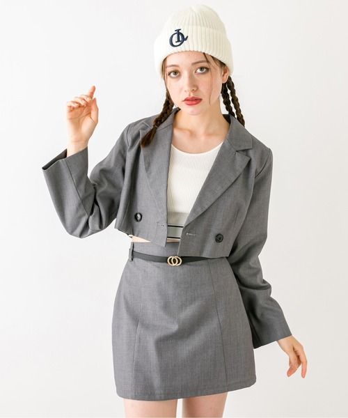 OLIVE des OLIVE（オリーブデオリーブ）の「【セットアップ対応】ベルト付きタイトミニスカート　1032010050（スカート・レディース・チャコールグレー/ブラック/ピンク・FREE）」の19枚目の写真