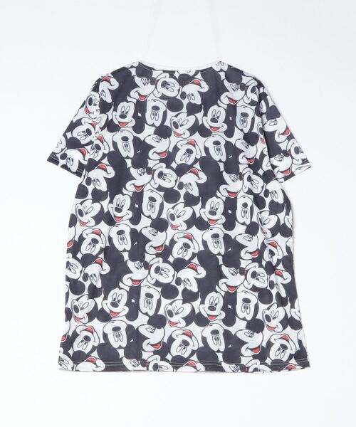 THRIFTY LOOK(スリフティールック)の「THRIFTY LOOK / スリフティールック MICKEY MOUSE"AOP HEADS"TEE ミッキー総柄TEE(Tシャツ/カットソー・メンズ・ブラック・X-LARGE/LARGE)」の6枚目の写真