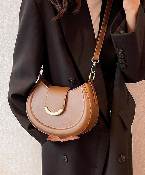 florist（フローリスト）の「【2WAY/3WAY】レトロレザーホーボーバッグ/ハンドバッグ/ショルダーバッグ（ハンドバッグ・レディース・オフホワイト/ワインレッド/ベージュ/ブラウン/ブラック・FREE）」の15枚目の写真