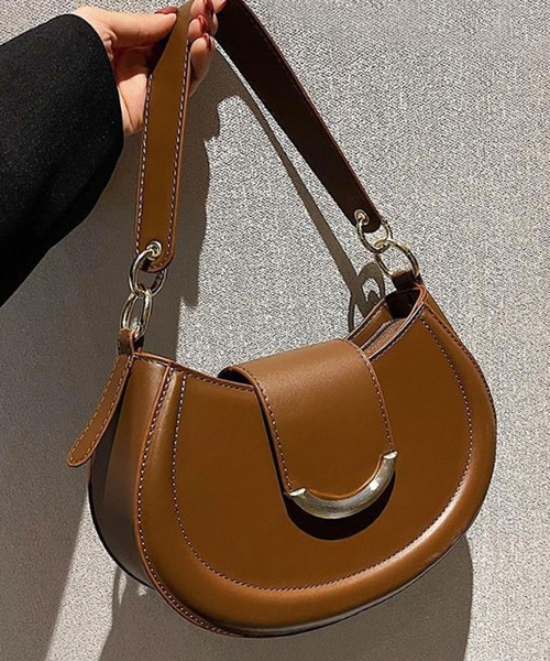 florist（フローリスト）の「【2WAY/3WAY】レトロレザーホーボーバッグ/ハンドバッグ/ショルダーバッグ（ハンドバッグ・レディース・オフホワイト/ワインレッド/ベージュ/ブラウン/ブラック・FREE）」の17枚目の写真