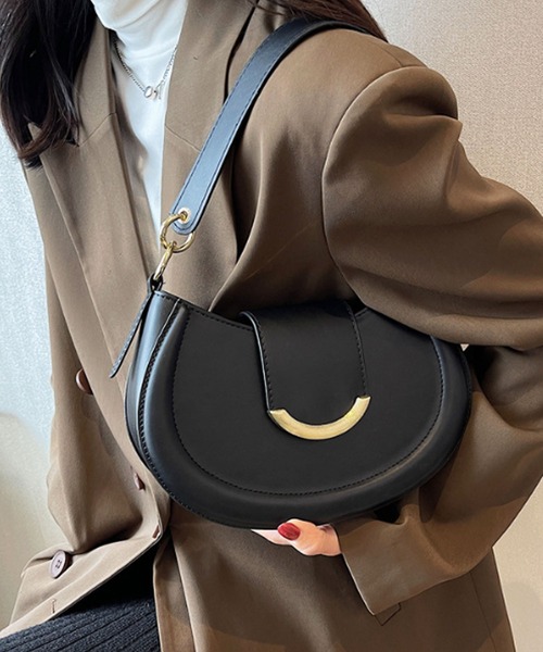 florist（フローリスト）の「【2WAY/3WAY】レトロレザーホーボーバッグ/ハンドバッグ/ショルダーバッグ（ハンドバッグ・レディース・オフホワイト/ワインレッド/ベージュ/ブラウン/ブラック・FREE）」の7枚目の写真