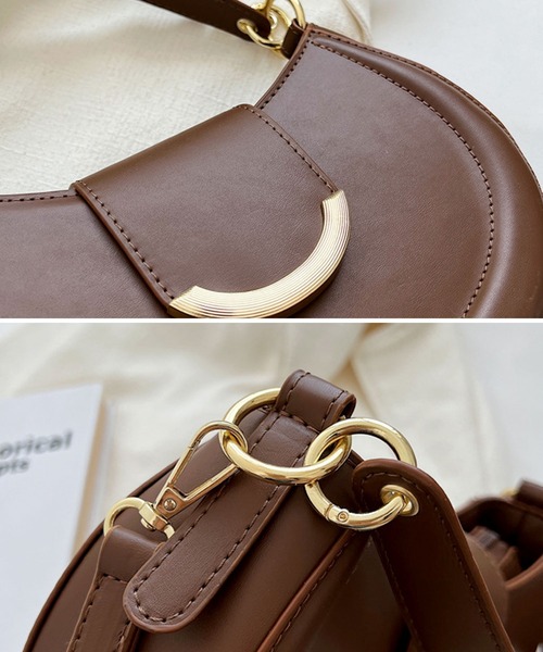 florist（フローリスト）の「【2WAY/3WAY】レトロレザーホーボーバッグ/ハンドバッグ/ショルダーバッグ（ハンドバッグ・レディース・オフホワイト/ワインレッド/ベージュ/ブラウン/ブラック・FREE）」の20枚目の写真