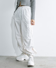 【WEB/一部店舗限定カラーあり】NEW裾スリットリボンカーゴパンツ　1032020060