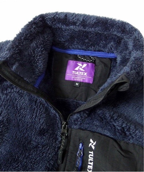Burner（バーナー）の「【30 BURNER SELECT】 TULTEX  ボア フリース ベスト eve-tul127 MC（ベスト・メンズ・ネイビー/エメラルドブルー/ベージュ/ブラック・L/XL/M/LL）」の9枚目の写真