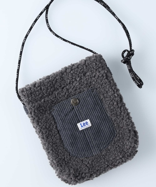 Lee(リー)の「【Lee】LEEボアミニポーチ(ショルダーバッグ・レディース・ブラック×ホワイト/ホワイト/ブラック・ONE SIZE)」の12枚目の写真