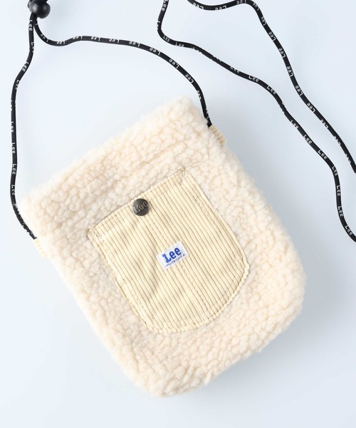 Lee(リー)の「【Lee】LEEボアミニポーチ(ショルダーバッグ・レディース・ブラック×ホワイト/ホワイト/ブラック・ONE SIZE)」の15枚目の写真