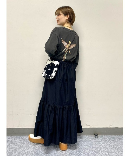 Lee(リー)の「【Lee】LEEボアミニポーチ(ショルダーバッグ・レディース・ブラック×ホワイト/ホワイト/ブラック・ONE SIZE)」の21枚目の写真