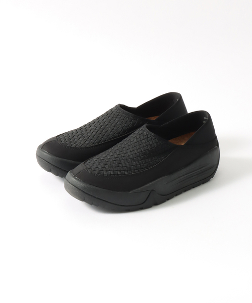 PG（ピージー）の「【PG / ピージー】 GARDEN WOVEN 231PG0022（スリッポン・メンズ・ブラック/ホワイト・43/42/41）」の2枚目の写真