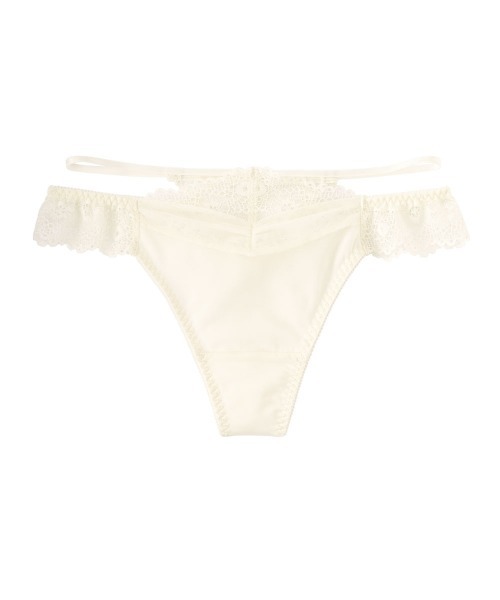 aimerfeel（エメフィール）の「SEXY シアーレイヤード Tバックショーツ（ショーツ・レディース・グレイッシュブルー/ベージュ/ピンク/ブラック/パープル/カーキ/オフホワイト/ベビーピンク・MEDIUM/LARGE）」の2枚目の写真