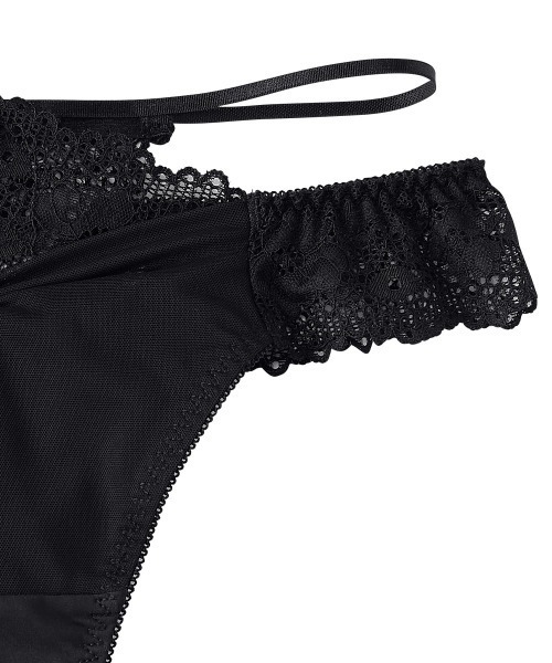 aimerfeel（エメフィール）の「SEXY シアーレイヤード Tバックショーツ（ショーツ・レディース・グレイッシュブルー/ベージュ/ピンク/ブラック/パープル/カーキ/オフホワイト/ベビーピンク・MEDIUM/LARGE）」の11枚目の写真